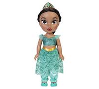 Princesas Disney - Mi Amiga Jasmín Grande para Niñas - Muñeca de 38 cm de Altura Que Incluye Vestido, Zapatos y Tiara Extraíbles - Muñeca con Preciosos Detalles para niñas con 3 años +