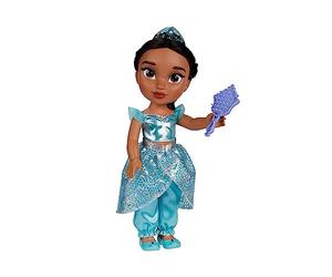 Princesas Disney - Mi Amiga Jasmine Grande para Niñas - Muñeca de 38 cm de Altura Que Incluye Vestido, Zapatos y Tiara Extraíbles - Muñeca con Preciosos Detalles para niñas con 3 años +