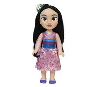 Princesas Disney - Mi Amiga Mulán Grande para Niñas - Muñeca de 38 cm de Altura Que Incluye Vestido, Zapatos y Tiara Extraíbles - Muñeca con Preciosos Detalles para niñas con 3 años +