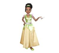 Princesas Disney - Mi Amiga Tiana de 80 cm con hasta 11 Puntos de Articulación - La Muñeca Viste su Clásico Vestido de la Película - Juguete para Niña de 3 Años +