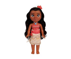 Princesas Disney - Mi Amiga Vaiana Grande para Niñas - Muñeca de 38 cm de Altura Que Incluye Vestido, Zapatos y Tiara Extraíbles - Muñeca con Preciosos Detalles para niñas con 3 años +