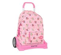 PRINCESAS DISNEY - Mochila Escolar 775, Espalda Ergonómica, con Carro Safta Evolution, Ideal para Niños de Diferentes Edades, Cómoda y Versátil, Calidad y Resistencia, 31x13x43 cm