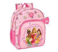 Safta Mochila escolar infantil PRINCESAS DISNEY 32x12x38 cm, adaptable a carro, cómoda y resistente