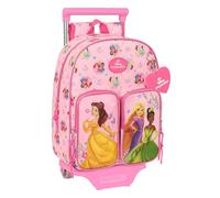 PRINCESAS DISNEY - Mochila Infantil con Carro Safta 705, Ideal para Niños de Diferentes Edades, Cómoda y Versátil, Calidad y Resistencia, 26x11x34 cm
