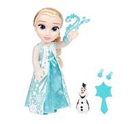 Princesas Disney - Muñeca Elsa Clásica Cantante Grande de 38 cm - Elsa Canta la Característica Canción de la Película “Let it Go” - La Muñeca Incluye Numesoros Accesorios para Jugar - 3 Años +