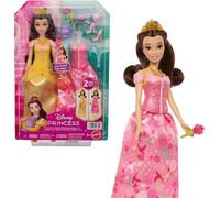Muñeca Mattel Disney Princess Bella 2 en 1 295 mm con 9 accesorios