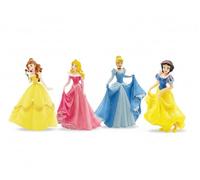Princesas Disney, Set Figuras, 4 Piezas, Figuras de Cenicienta, Blancanieves, Aurora y Bella, a Partir de 3 años