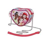 Princesas Disney Strong-Bolso Corazón Mini, Rosa, 11.5 x 10 cm