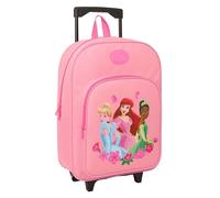 PRINCESAS - Mochila Infantil con Carro Compacto, Ideal para Niños de Diferentes Edades, Cómoda y Versátil, Calidad y Resistencia, 33x43x15 cm