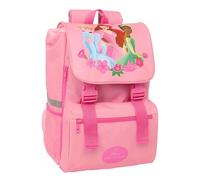 PRINCESAS - Mochila Infantil, Extensible, Fácil Limpieza, Ideal para Niños de Diferentes Edades, Cómoda y Versátil, Calidad y Resistencia, 28.5x15x41 cm