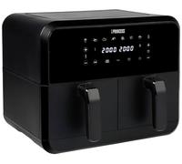 Princess 01.182068.01.001 Freidora doble 2400 W Función de aire caliente, con pantalla, función de temporizador, revestimiento antiadherente, Tem
