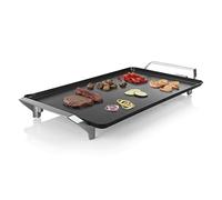 Princess 103120 Table Chef Premium XXL, Plancha extragrande 60 x 36 cm, cocina sin aceite de aluminio fundido con revestimiento antiadherente, Asas frías al tacto, Termostato regulable, Negro