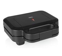 Princess 127007 Sandwichera con superficie de 22 x 11 cm apta para 2 sandwiches, almacenamiento vertical u horizontal, revestimiento antiadherente, 800 W