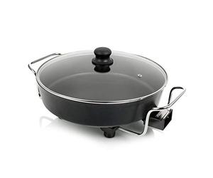 Princess 162367 Multi Wonder Chef Pro, Cazuela multiusos eléctrica versátil, 35 cm de diámetro, 7 cm de profundidad, termostato regulable, 1800 W, Negro