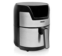 Princess 182026 Digital Aerofryer XXL - Freidora de Aire Caliente Fácil de Limpiar, Capacidad 4.5 Litros, Carcasa de Acero Inoxidable, 1500 W, color Negro y Plateado