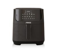 Princess 182061 Freidora sin aceite 6.5 L, super compacta, hasta un 60% menos de consumo de energía, libro con 30 recetas incluido, panel de control táctil digital, 12 programas, libre de BPA y PFOA