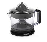 Princess 201004 Exprimidor eléctrico de cítricos · 25W · Capacidad de 1 L, Almacenamiento de cable, 2 conos de diferente tamaño incluidos, Control de pulpa ajustable, Negro