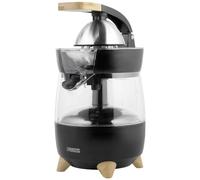 Princess 201862 Exprimidor eléctrico Pure, acabados en bambú, con palanca de prensado y jarra de litro extraíble, lujoso diseño propio, fácil de limpiar, sistema antigoteo, servido directo, 300 W