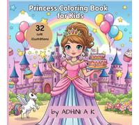 PRINCESS | 32 cute illustrations: colouring book for kids| best for gifting |age 3 to 13
