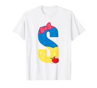 Princess Alphabet S Is For Snow White Camiseta