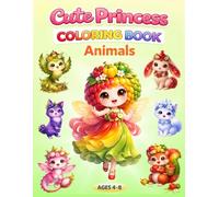 Princess Animals: Cute Coloring Book for Kids with 37 Adorable Fruit & Veggie Animal Friends