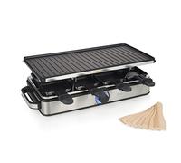 Parrilla Raclette 8 Grill Deluxe 1400W (negra/acero inoxidable) - PRINCESS