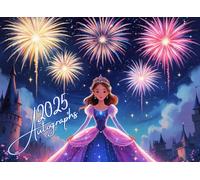 Princess Autograph Book For Girls 2025: Portable Notepad for Signatures and Photos/Pictures of Characters at Theme Parks and on Cruise Vacations for Kids.