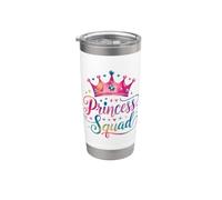 Princess Birthday Squad Party Matching Women Kids Princess Vaso térmico de acero inoxidable de doble pared