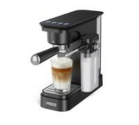 Princess Cafetera Espresso con Depósito de Leche, Bomba de 20 Bares, Depósito de Agua de 0,8 L, Preparación Simultánea de 2 Tazas, Bandeja Extraíble, Apagado Automático, 01.249422.01.001