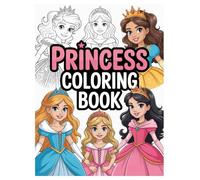 Princess Coloring Book: 100 Magical Designs for Girls Ages 4-8: A Fun and Creative Activity with Beautiful Gowns, Enchanted Castles, and Fairy Tale Scenes