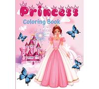 Princess coloring book: 60 unique and beautiful designs for girls aged 3-9 years - a great gift