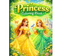 Princess Coloring Book for All Ages: Magical Fantasy Coloring Pages for Kids, Teens & Adults - Relaxing, Cute Princesses, Unicorns, Castles & Stress Relief Designs