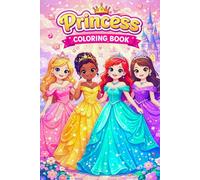 Princess Coloring book: For Girls Ages 4-8 ,Beautyful Princesses ,Castles and Fairies for Creative Fun,50 pages !