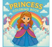 Princess Coloring Book: Fun & Easy designs!