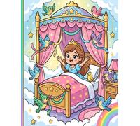 Princess Coloring Book: Magical Fairy Tale Scenes of Royalty, Cute Unicorns, and Castle Adventures | 50 Creative Coloring Pages for Kids Ages 4-8 (Kids Coloring Book)