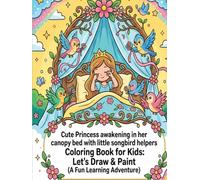 Princess Coloring Book: Magical Fairy Tale Scenes of Royalty, Cute Unicorns, and Castle Adventures | 50 Creative Coloring Pages for Kids Ages 4-8