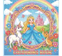 Princess Colouring Book for Kids: Fun Colouring Pages with Princesses for Children Ages 3-8