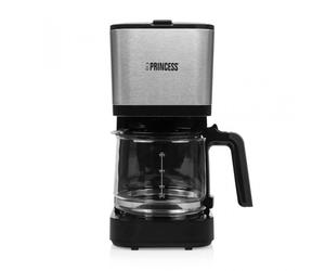Princess Compact 12 Cafetera de Goteo 1.25L 750W Negro/Plata