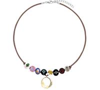 PRINCESS CUTENESS STORE Annabeth Chase - Collar con cuentas de madera pintadas a mano y semidiós olímpico Percy Jackson + anillo universitario para padre