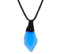 PRINCESS CUTENESS STORE H2O Just Add Water Mako, collar de cordón negro de cristal azul sirena