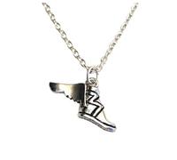 PRINCESS CUTENESS STORE Percy Jackson Camp - Collar de media sangre con alas, semidiós olímpicos, tono plateado
