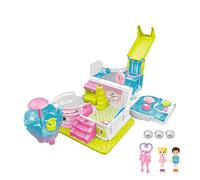 Princess Doll House - Musical Castle, set de juego para niños pequeños | Juguete interactivo para casa de muñecas para niñas de 3 años más cumpleaños Navidad juego imaginativo hacer actividades papel