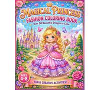 Princess Fashion Coloring Book for Kids Ages 4-8: Cute Princess Dresses, Royal Gowns & Easy Coloring Pages for Girls: Cute and Easy Princess Dress ... 4-8 Who Love Royal Fashion and Fairy Tales 20