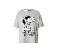 PRINCESS GOES HOLLYWOOD Camiseta 'Snoopy smile' gris / negro / blanco L gris / negro / blanco