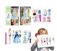 Princess Magnetic Dress Up Doll Magnetic Styling Doll Game Dress Up Magnet