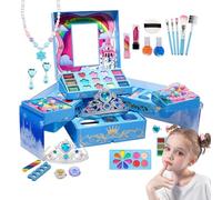 Princess Makeup Kit for Girls, Washable Kids Makeup Sets, Children's Cosmetic Toys for Girls, Friends, Family, and Teens for Pretend Play and Fun Family Playtime Accessory