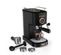 Princess Máquina de Espresso, 1100W, 20 Bares, Calentador de Tazas, Boquilla de Vapor, Depósito 1,2L, Para Café Molido y Cápsulas, Fácil de Limpiar, Apagado Automático, 01.249417.01.001