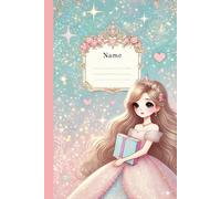 Princess Notebook: Wide Ruled Paper: 6" x 9", 120 Pages, Cute Princess Cover