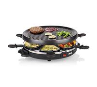 Princess petra Electric Raclette 6 Grill Party - Raclette para 6 personas con forma redonda - 162725