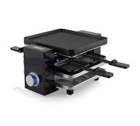 Princess Piano 4 negro - 4 personas - 700 W - Espacio de almacenamiento para estufas, placa de cocción reversible grill/plancha